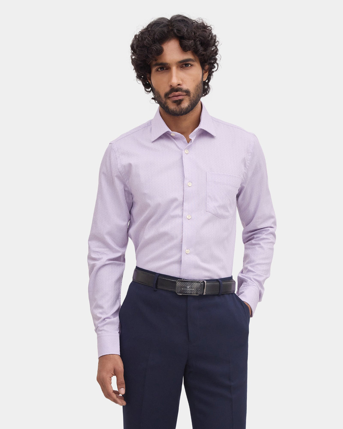 Lilac Textured Shirt - Staple