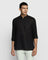 Linen Casual Black Solid Shirt - Cardano
