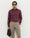 Maroon Luxe Check Shirt - Omega