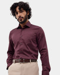 Maroon Textured Shirt - Ciri