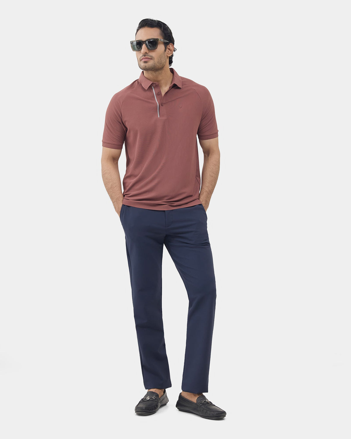 Marron Brown TechPro Solid Polo - Choi