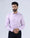 Mauve Linen Stripe Shirt - Kyro