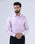Mauve Linen Stripe Shirt - Kyro