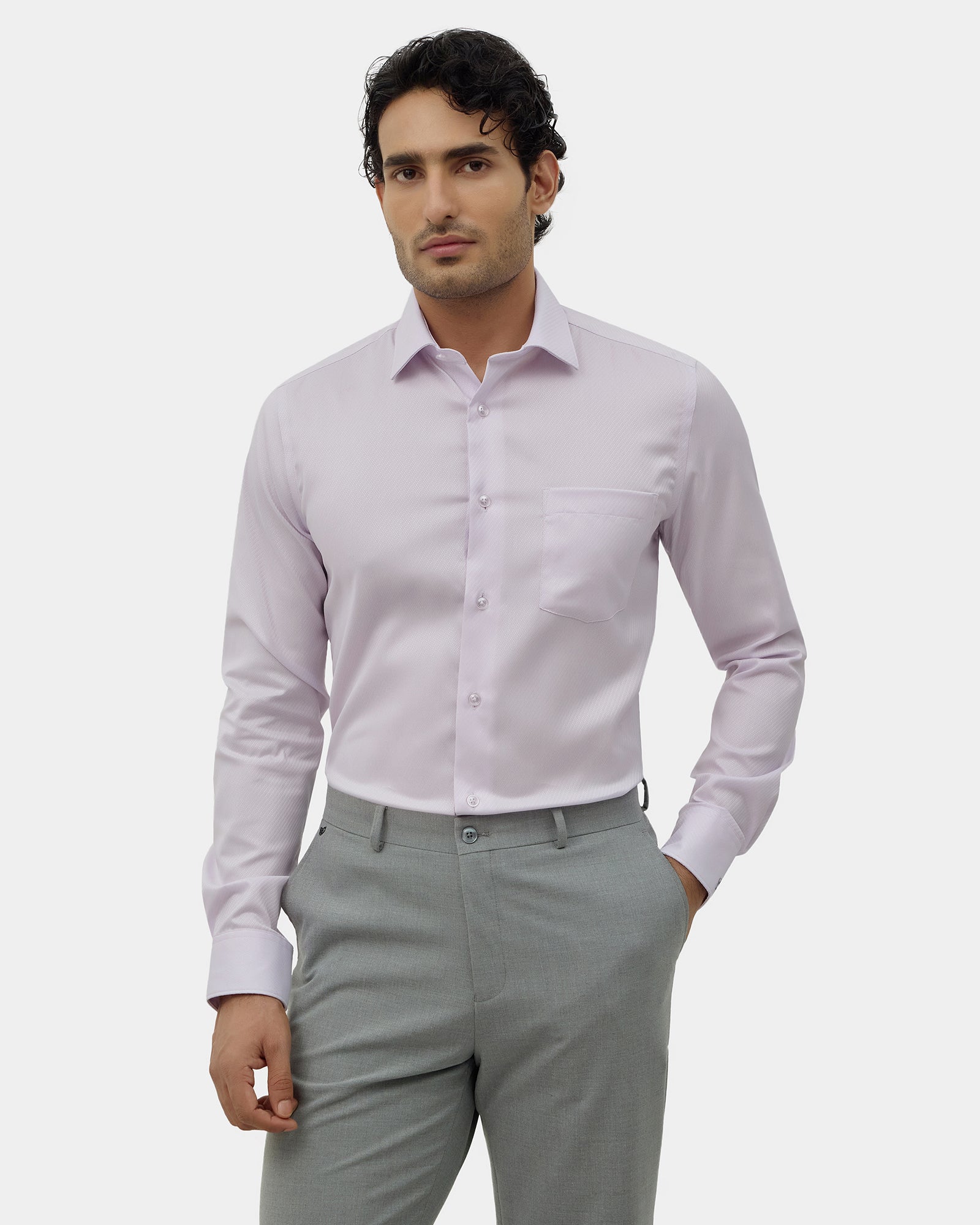 Mauve Textured Shirt - Hornet
