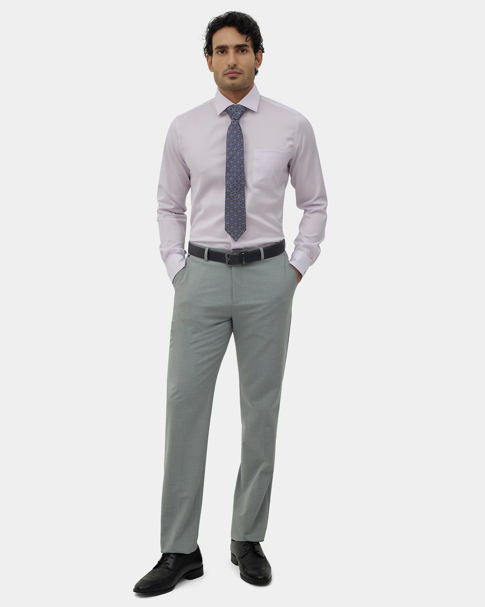 Mauve Textured Shirt - Hornet