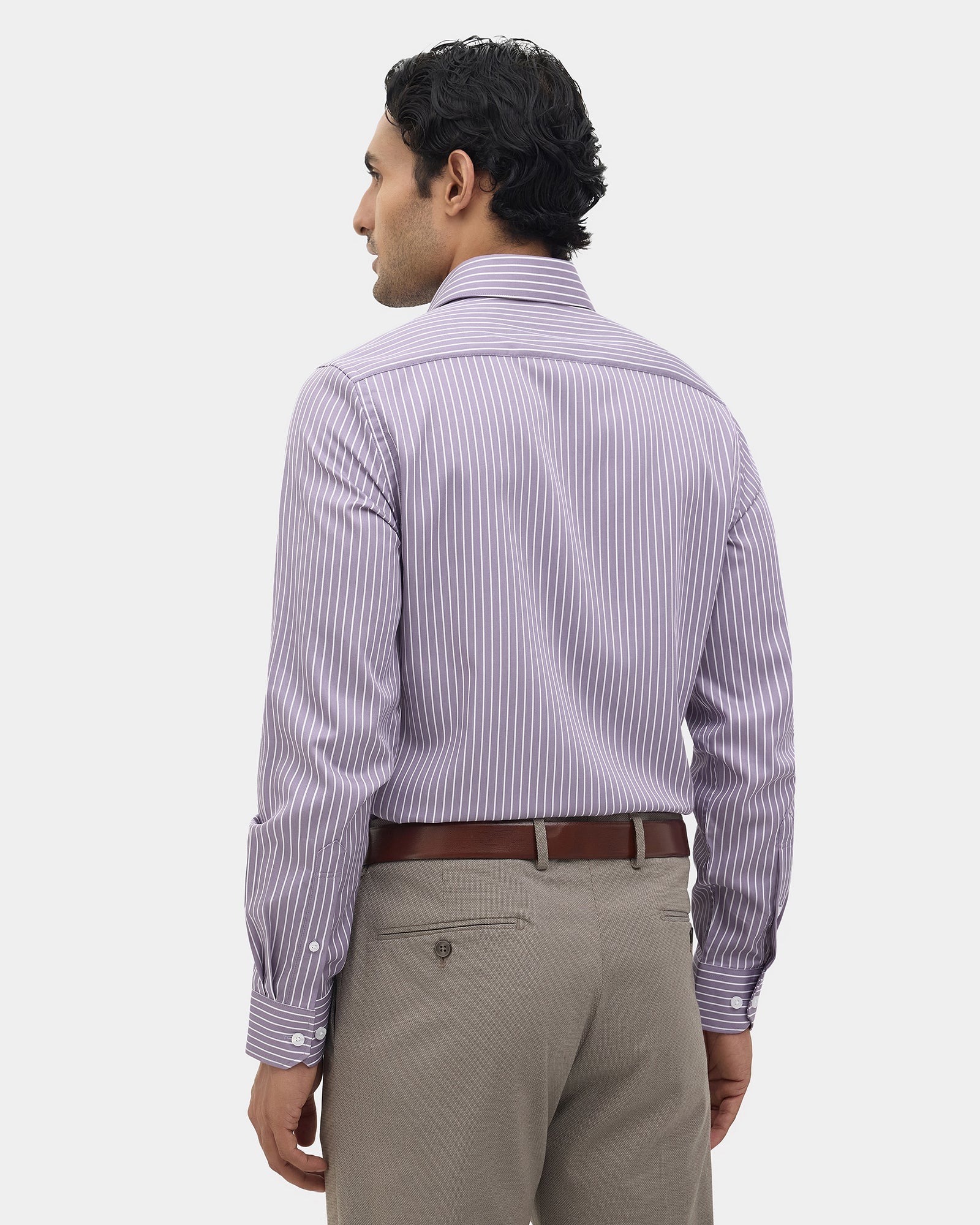 Mauve Stripe Shirt - Soccer