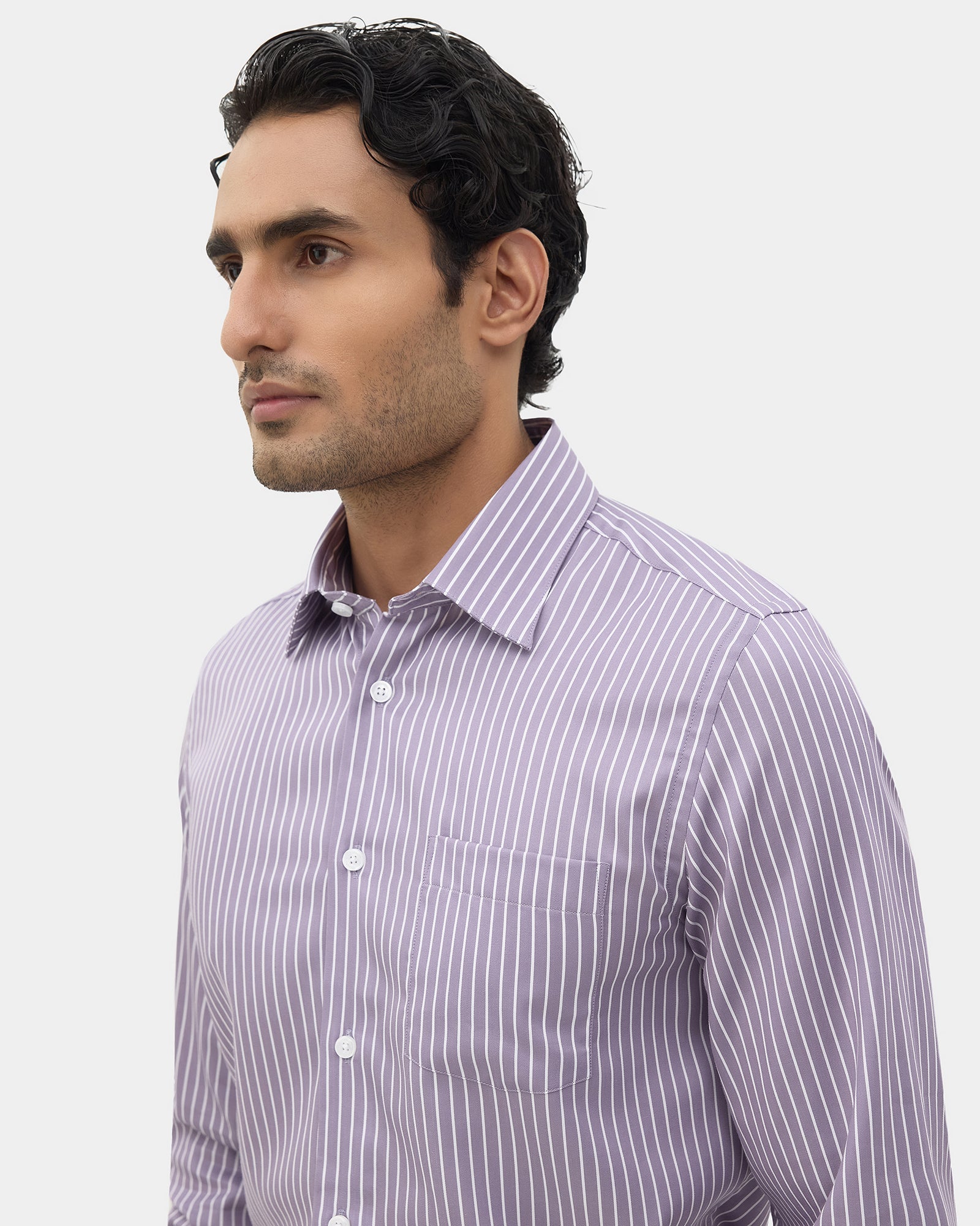Mauve Stripe Shirt - Soccer
