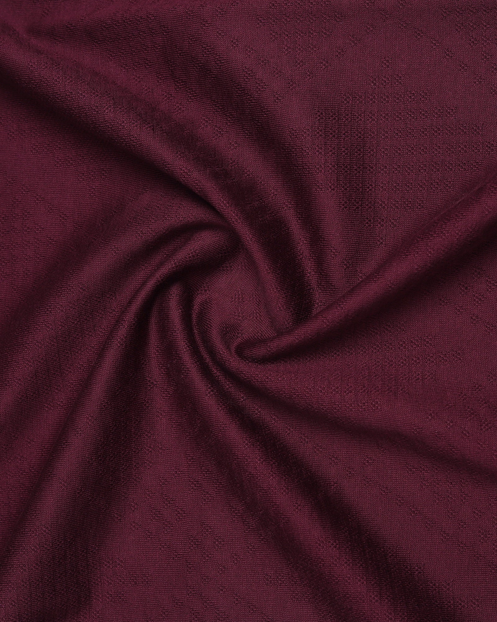 Mauve Wine Textured Polo - Min Jun