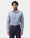 Mid Blue Linen Check Shirt - Kayson