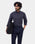 Mid Blue Linen Button Down Stripe Shirt - Proba