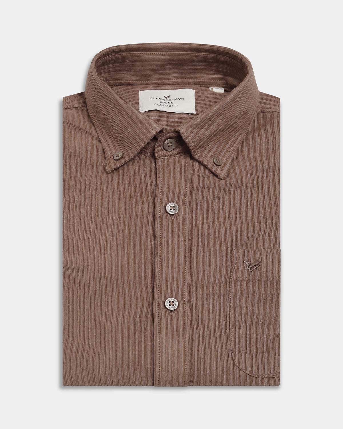 Mid Brown Corduroy Shirt - Agapi