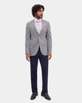 Mid Grey Solid Blazer - Conrado