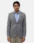 Mid Grey Solid Blazer - Ferado