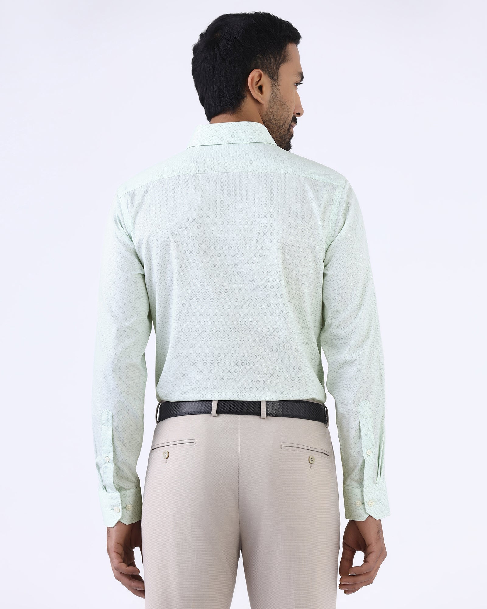 Mint Printed Shirt - Cube