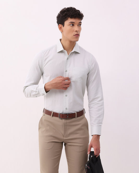 Mint Linen Solid Shirt - Kaden