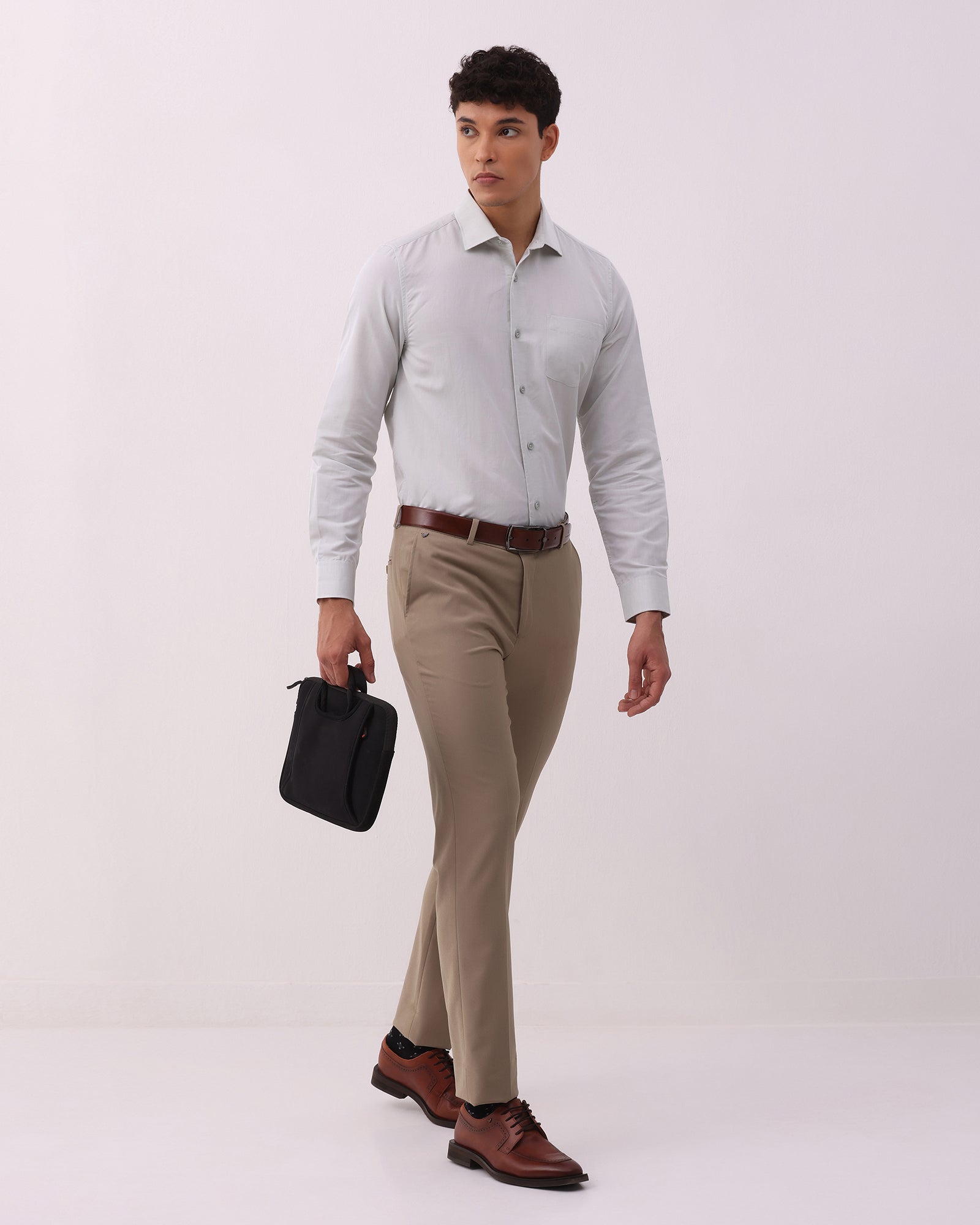 Mint Linen Solid Shirt - Kaden