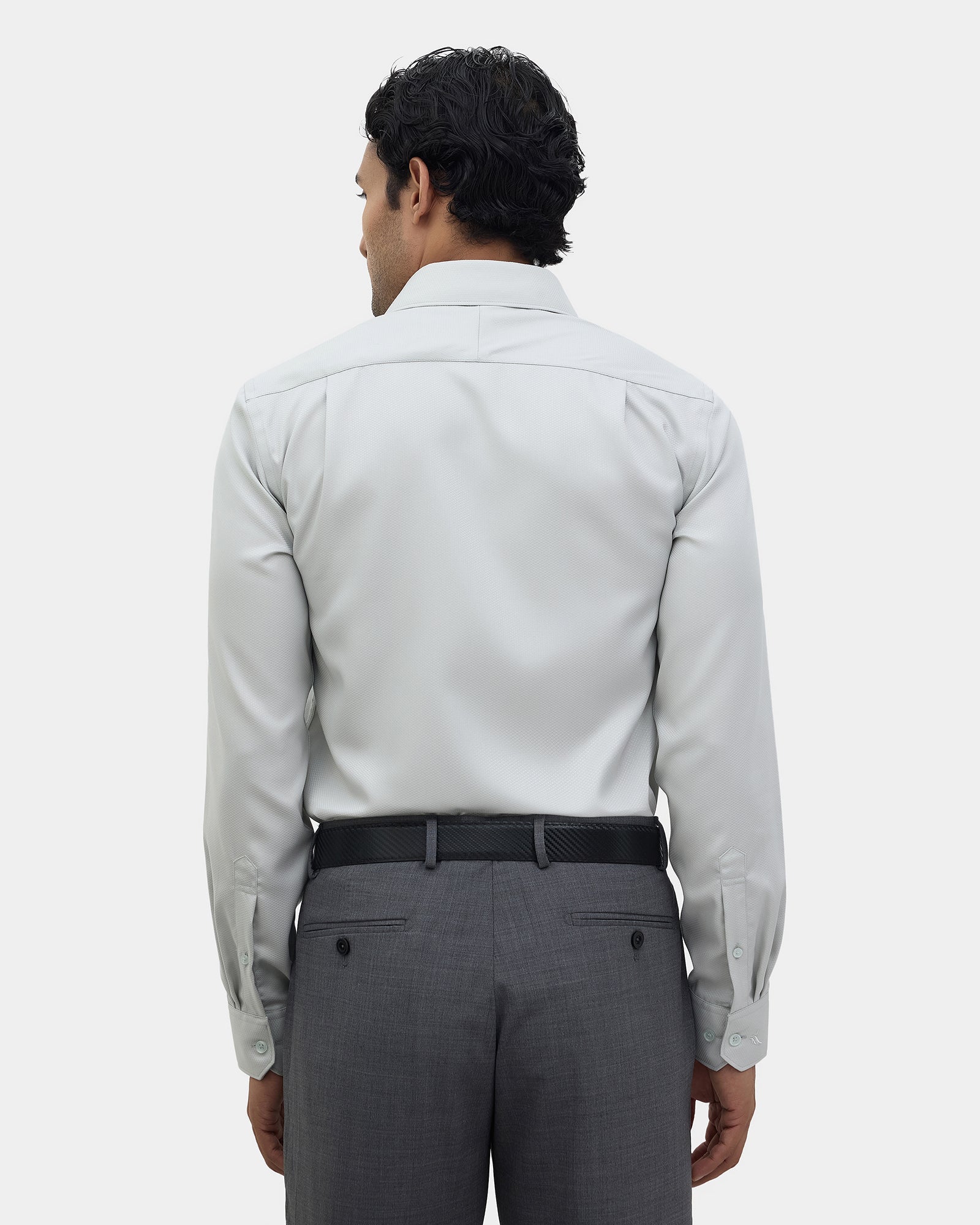 Mint Unwrinkle Textured Shirt - P31