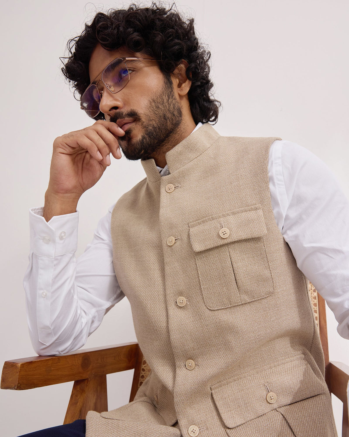 Mouse Textured Waistcoat - Scholar