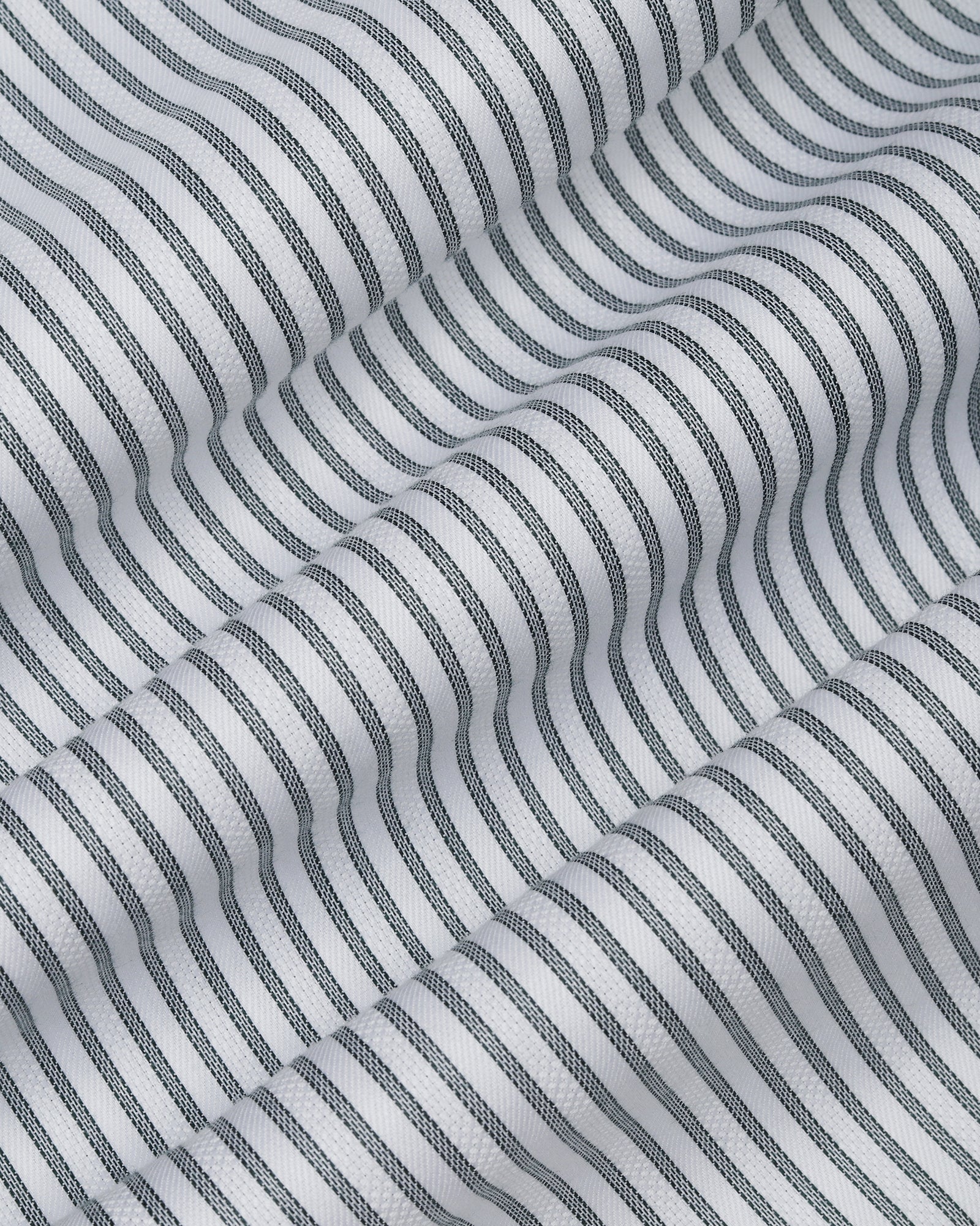 Grey Non Iron Stripe Shirt - Eden