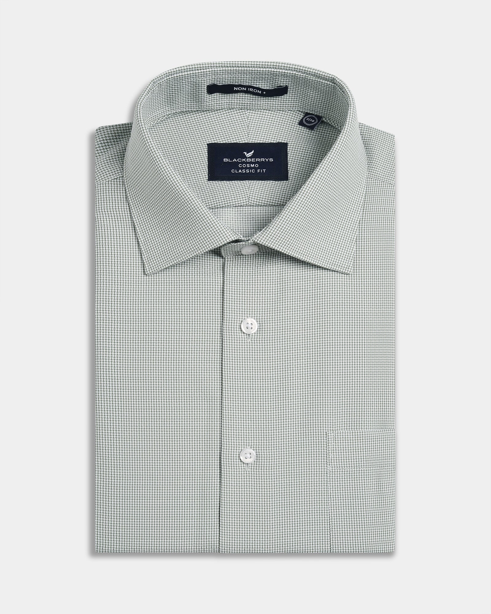 Olive Unwrinkle Textured Shirt - Russel E