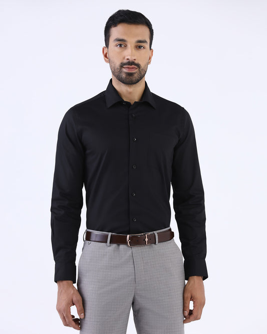Black Staples Dobby Formal Shirts - Bernard