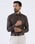 Brown Staples Print Formal Shirts - Eagle