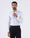 White Staples Print Formal Shirts - Eagle