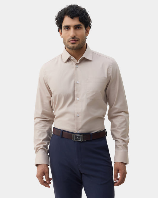 Beige Textured Shirt - Derek