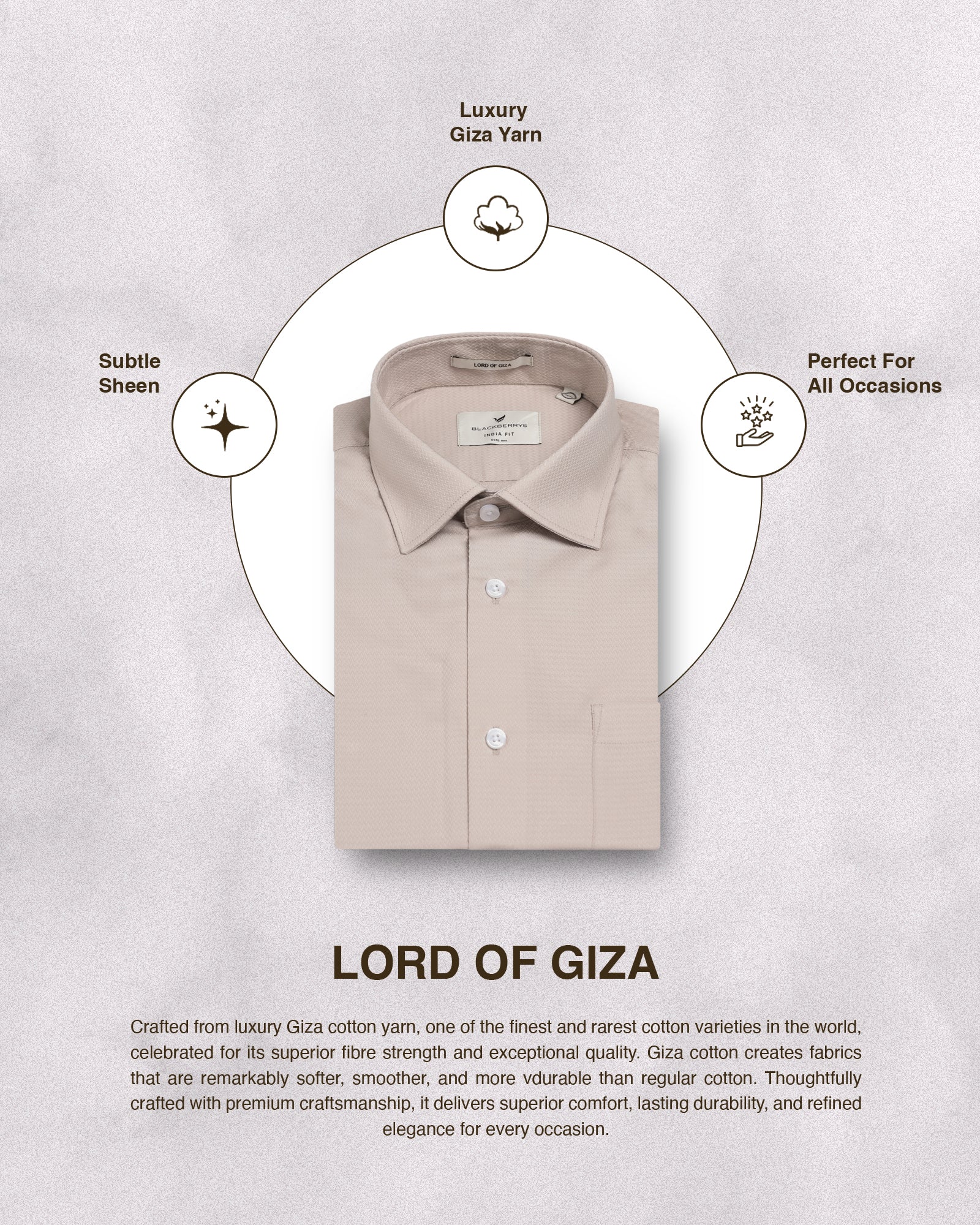 Beige Textured Shirt - Derek