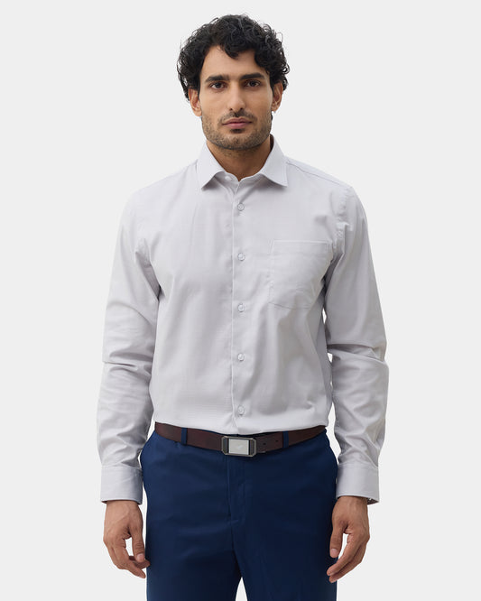 Light Grey Textured Shirt - Derek