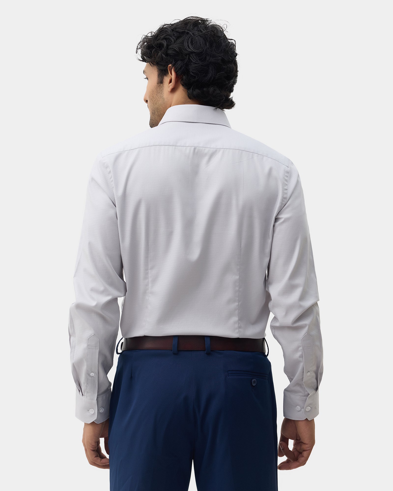 Light Grey Textured Shirt - Derek