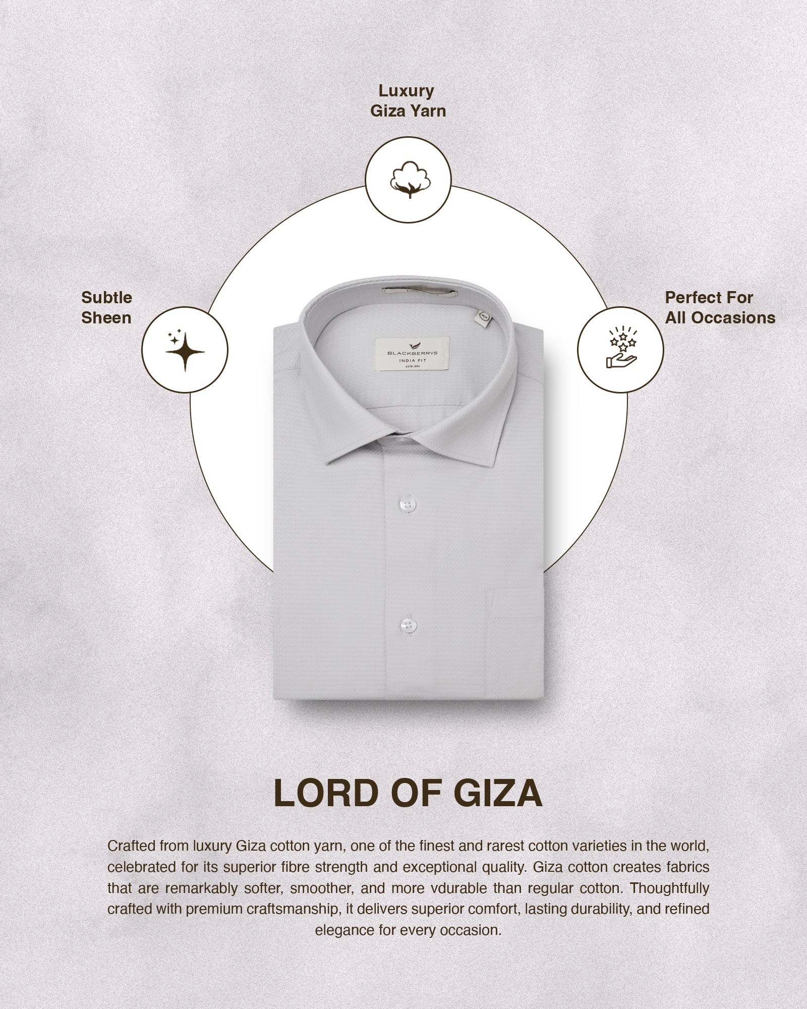 Light Grey Textured Shirt - Derek