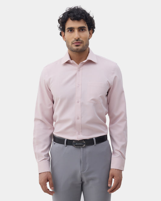 Peach Unwrinkle Textured Shirt - Sigma