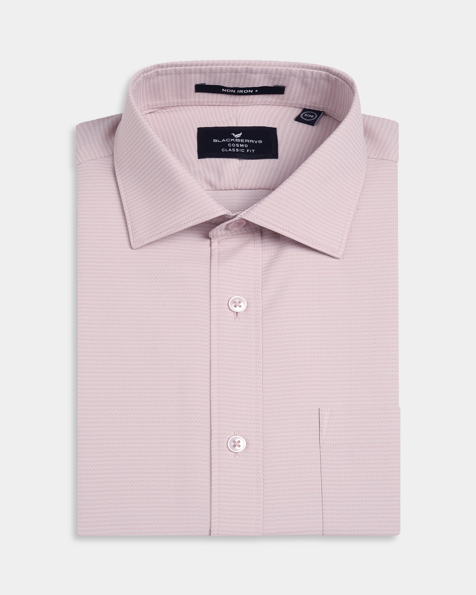 Peach Unwrinkle Textured Shirt - Sigma E