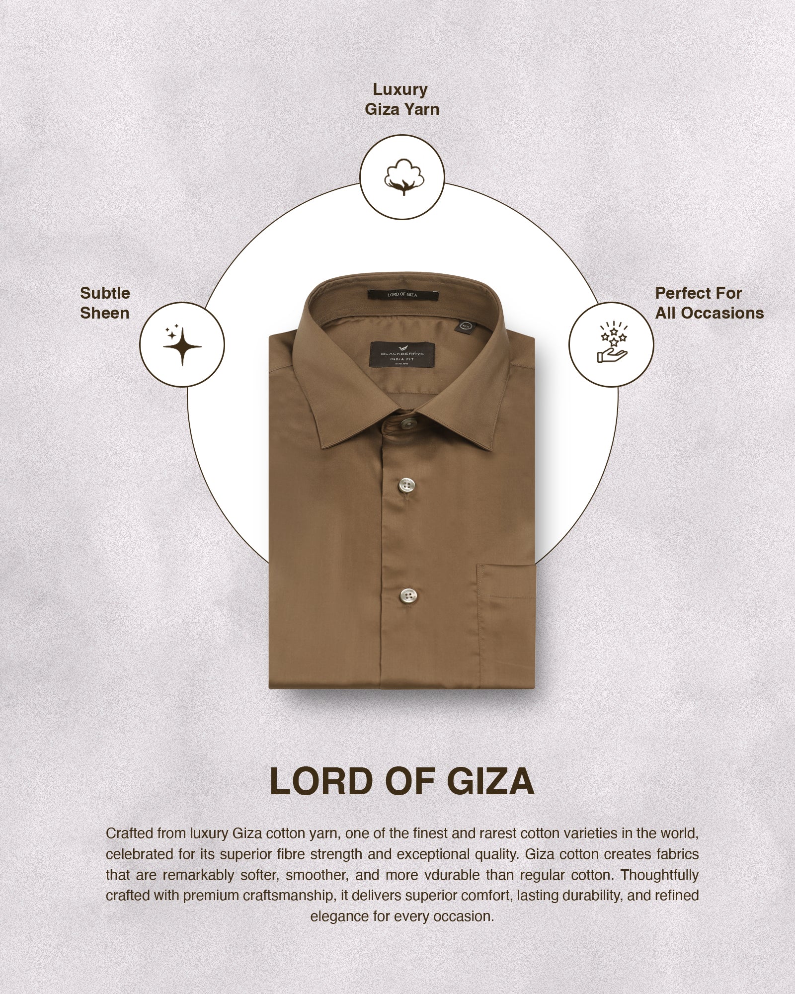 Ochre Solid Shirt - Roger