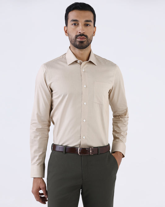 Khaki Formal Shirts - Disprin