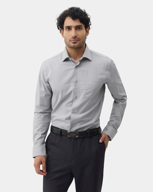 Grey Textured Shirt - Refri