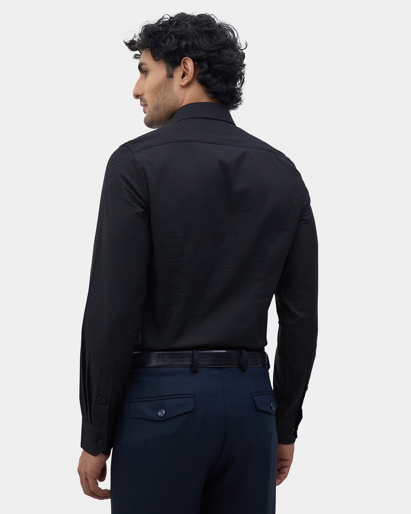 Black Jacquard Shirt - Purist