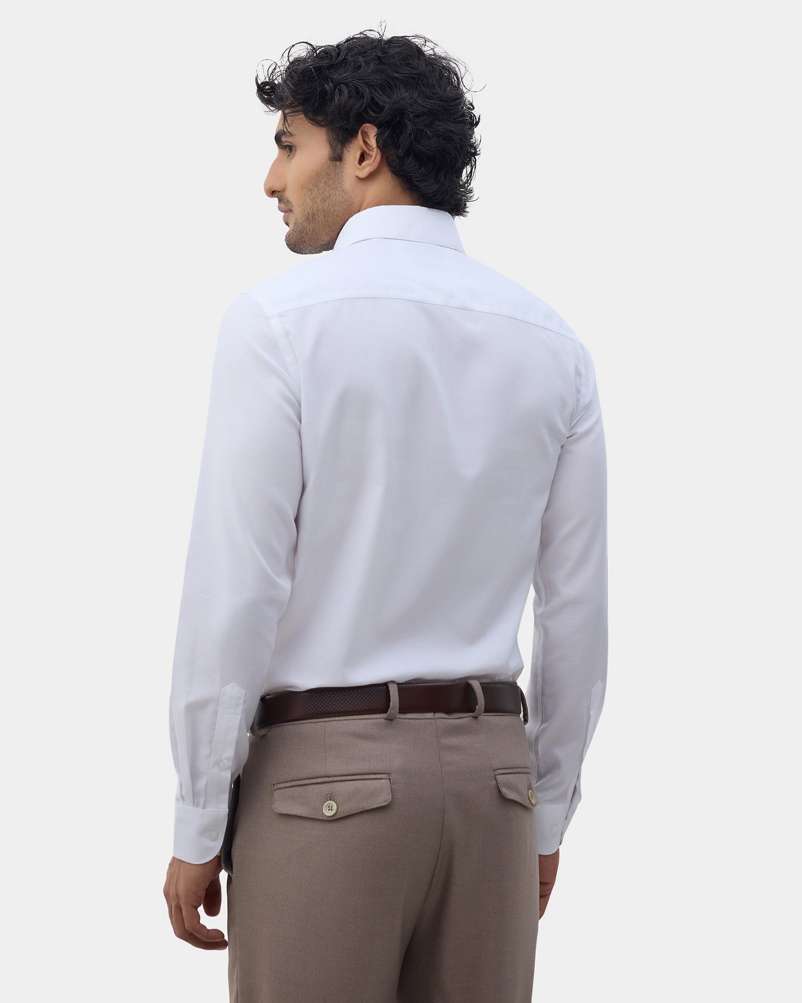 White Textured Shirt - Klarex