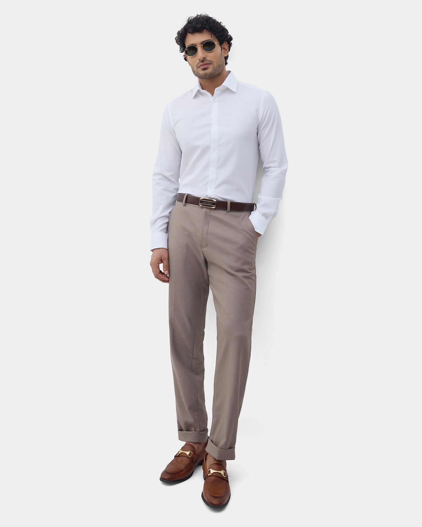 White Textured Shirt - Klarex