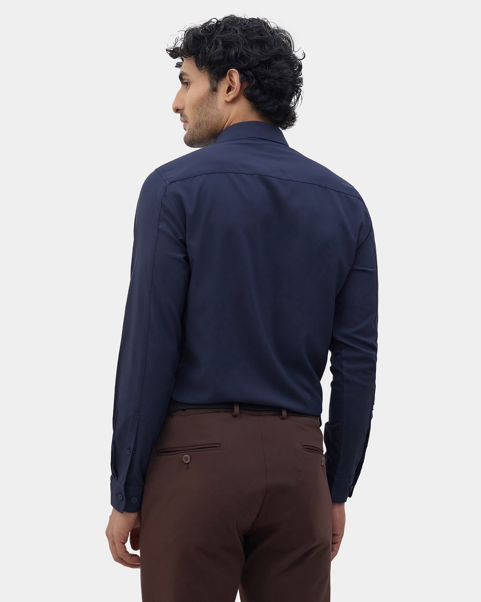 Navy Solid Shirt - Shephard