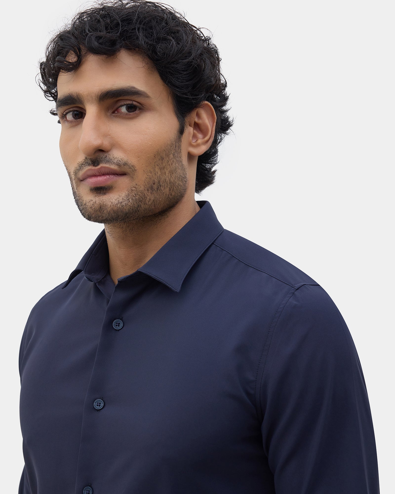 Navy Solid Shirt - Shephard