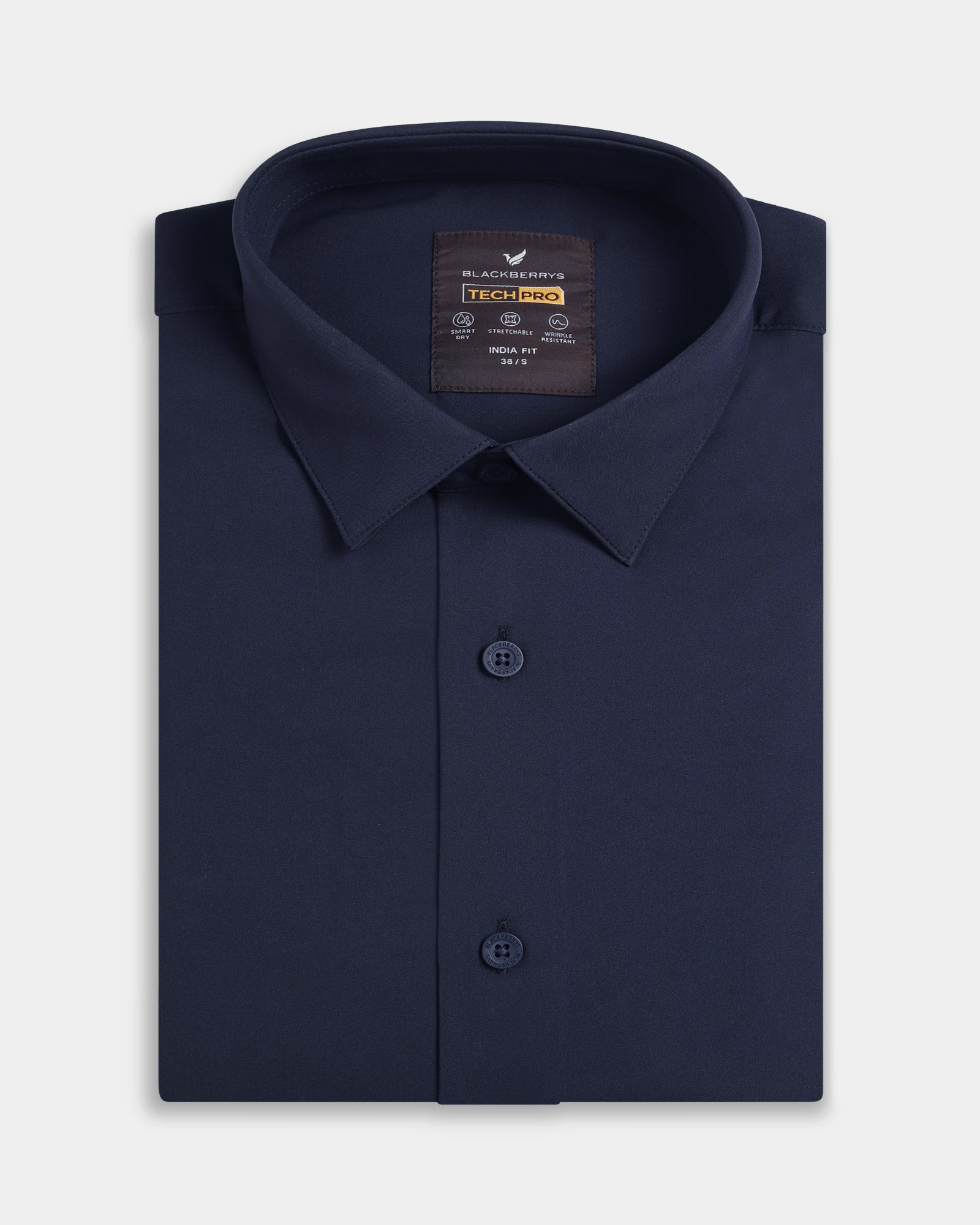 Navy Solid Shirt - Shephard