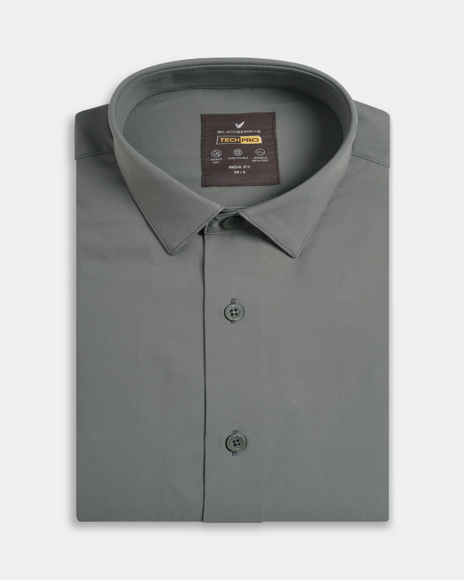 Olive Solid Shirt - Shephard