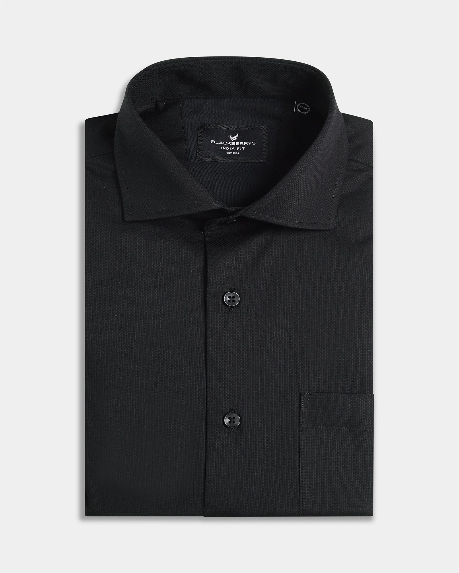 Black Textured Shirt - Klas