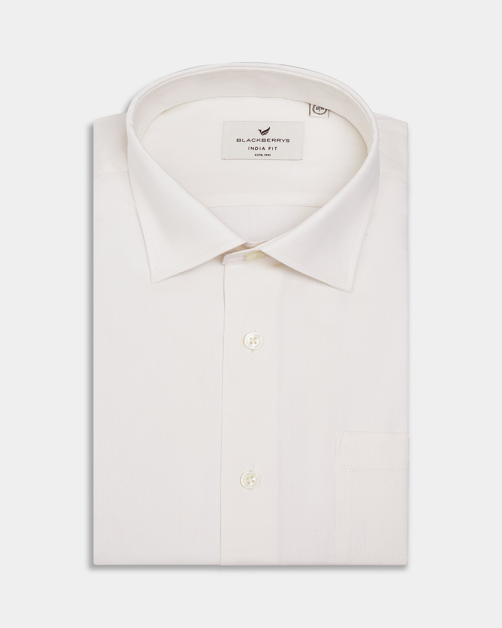 Cream Textured Shirt - Noven