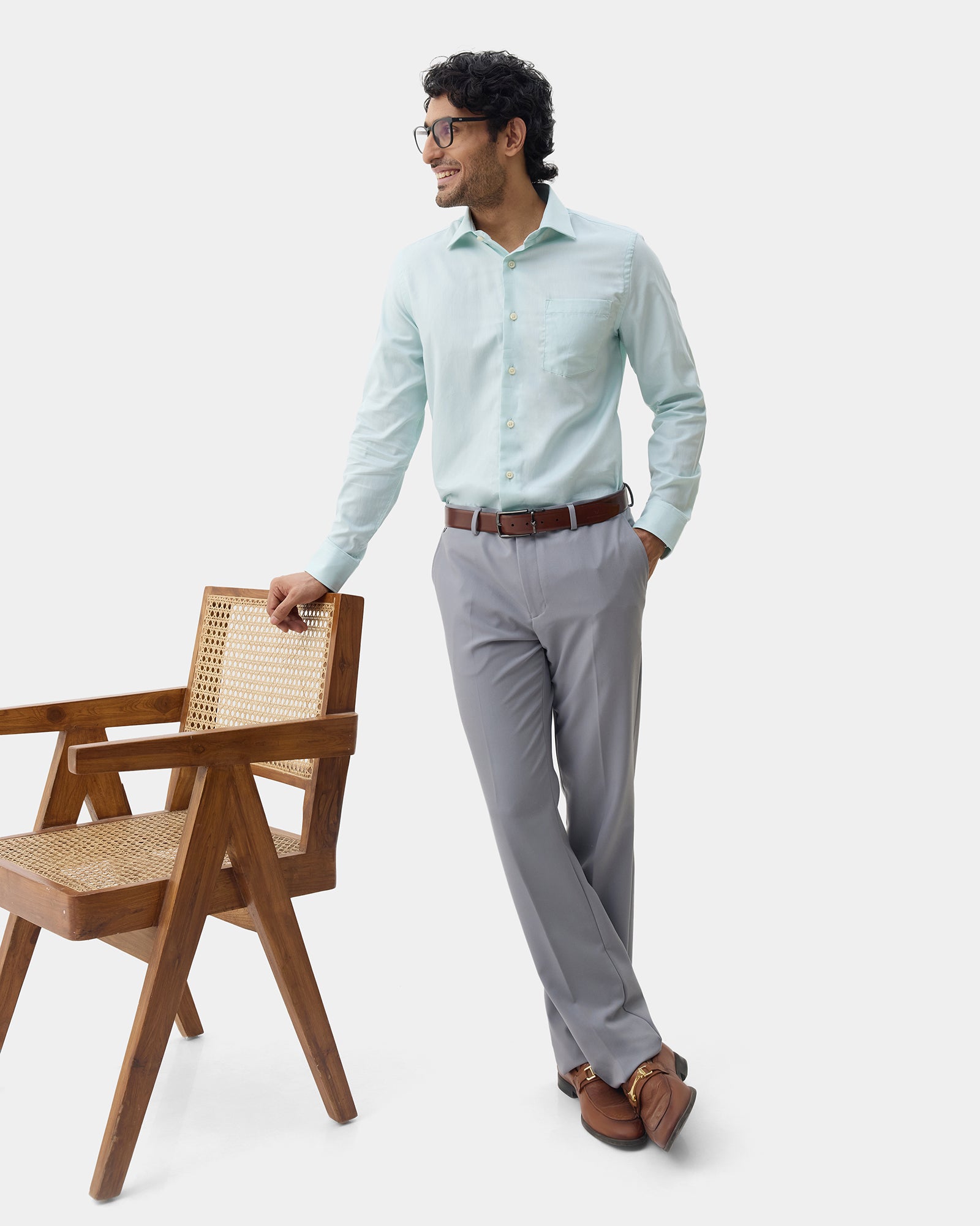 Mint Textured Shirt - Noven