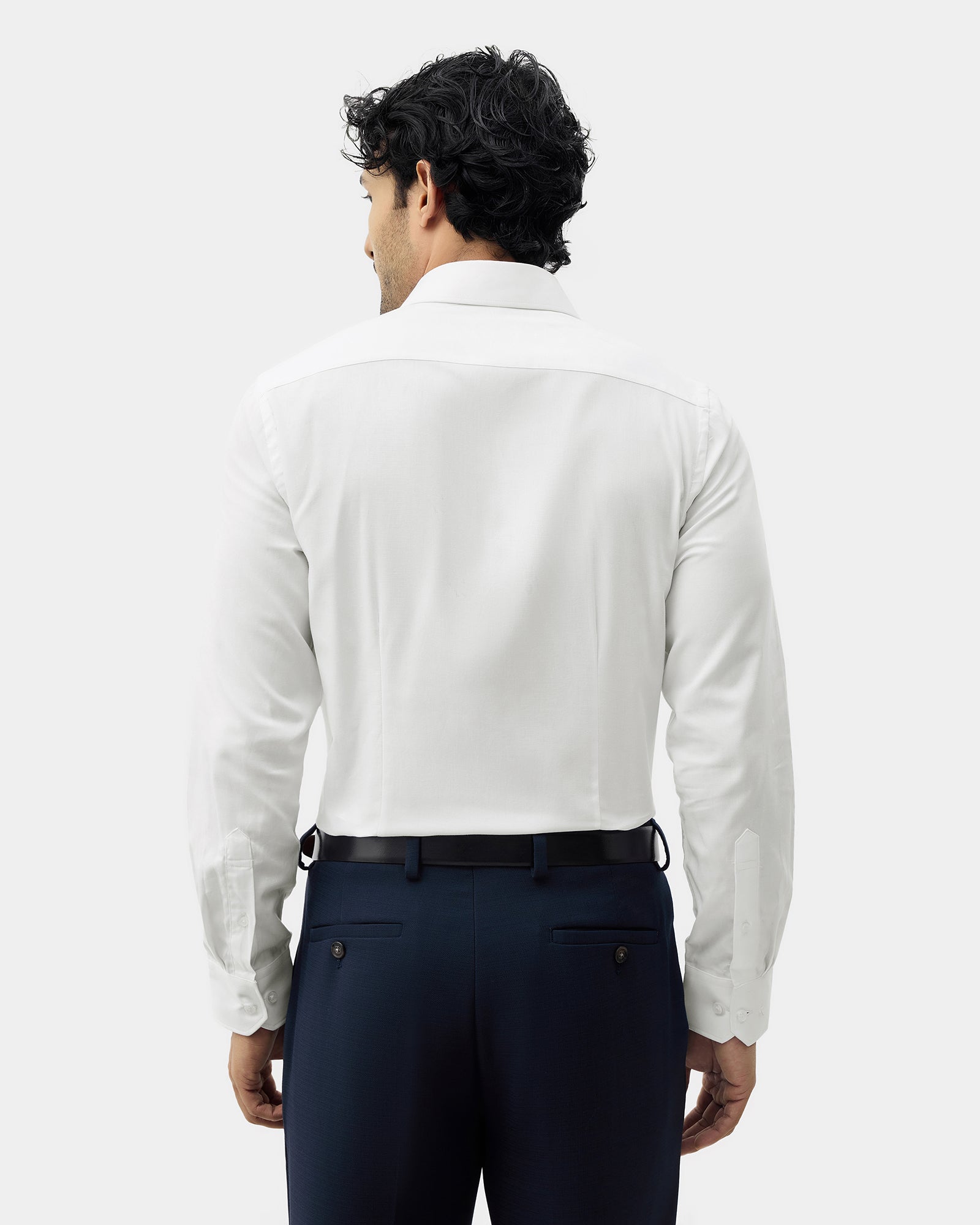 White Textured Shirt - Noven