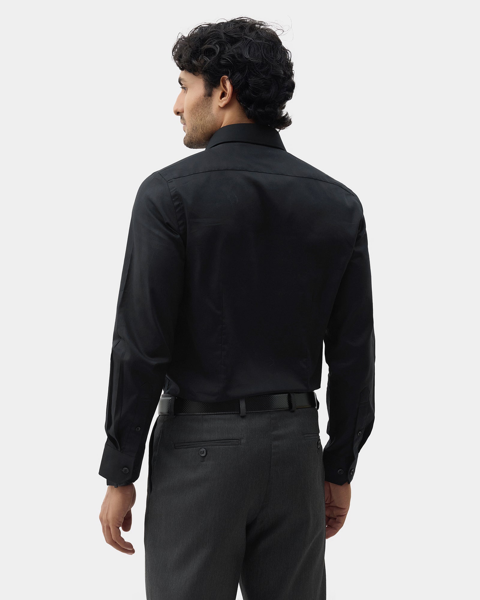 Black Textured Shirt - Noven