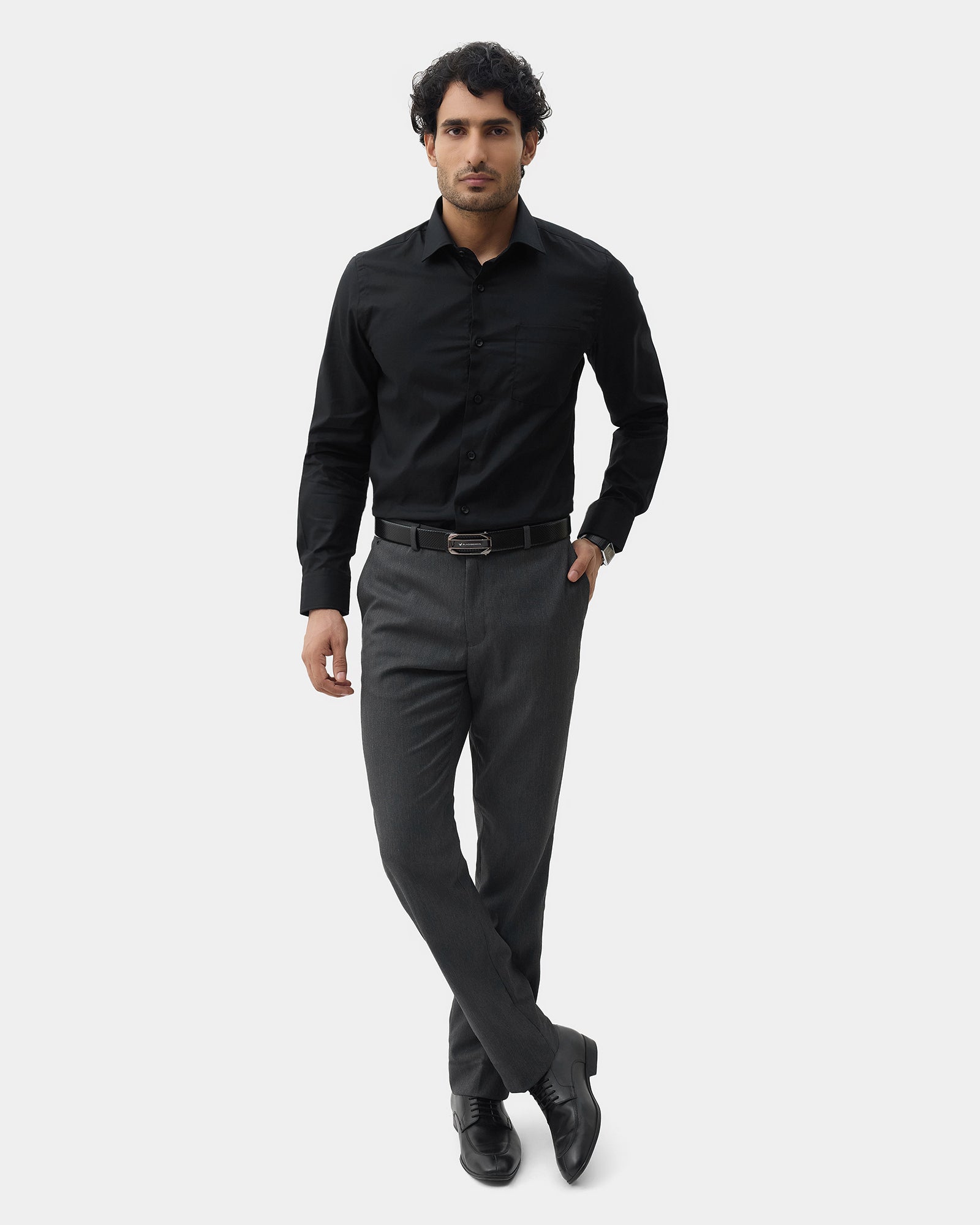 Black Textured Shirt - Noven